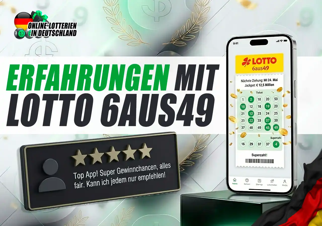 Echte Kundenbewertungen und Erfahrungen mit LOTTO 6aus49 bei Lottohelden.