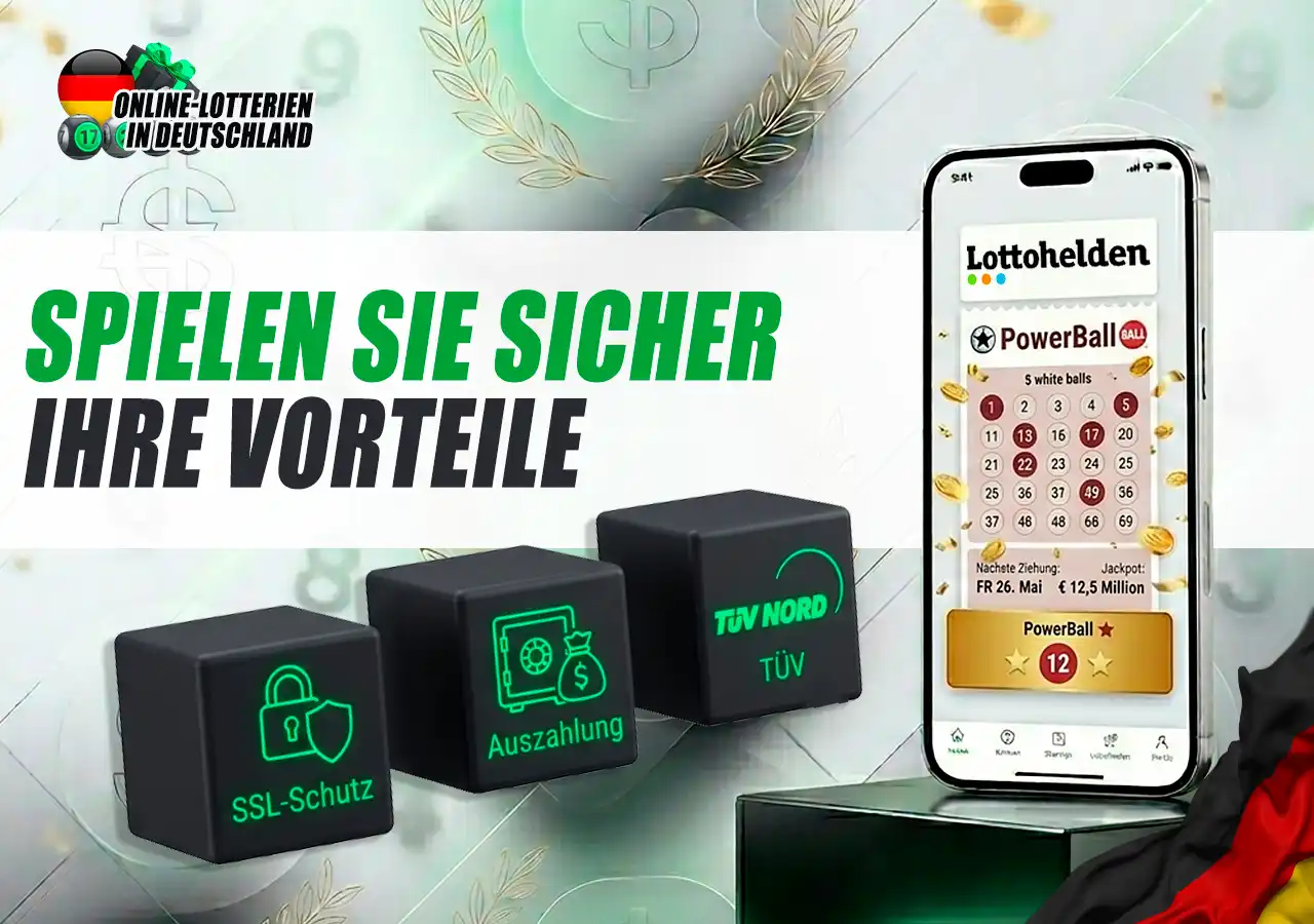 Vorteile und Sicherheit beim Online-Lottospielen mit Lottohelden.