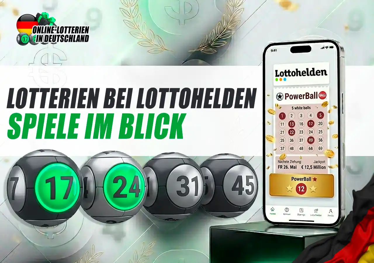 Die wichtigsten Lotterien bei Lottohelden wie EuroJackpot und Lotto 6aus49.